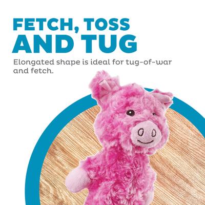 Show full view: Outward Hound Lil Dudes Pig Squeaky Plush Dog Toy slide 3 of 9