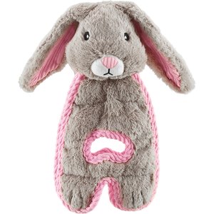 Outward Hound Cuddle Tugs Bunny Squeaky Plush Dog Toy