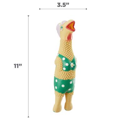 Show full view: Outward Hound Squawkers Grandma Hippie Chick Squeaky Latex Dog Toy slide 7 of 9