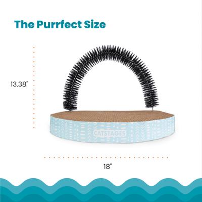 Show full view: Catstages Scratch & Groom Scratch Pad & Grooming Brush Cat Toy slide 6 of 12