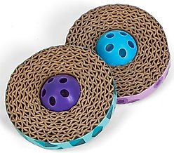 Catstages Spin & Scratch Cat Toy, 2 count