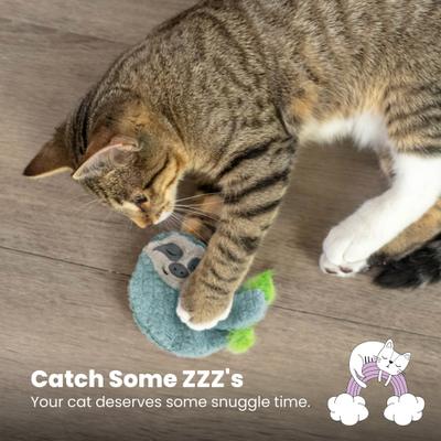 Show full view: Catstages Purr Pillow Snoozin' Sloth Calming Plush Cat Toy slide 6 of 12