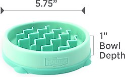 Outward Hound Non-Skid Plastic Slow Feeder Dog Bowl, Mint, 0.75-cup slide 2 of 7