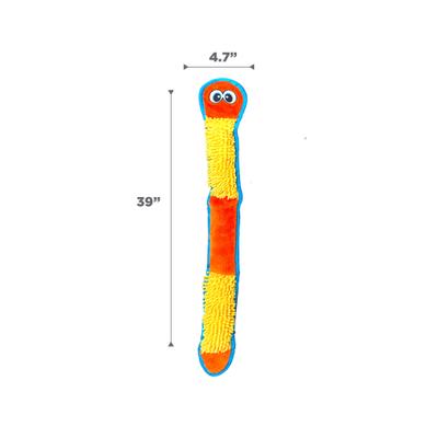 Show full view: Outward Hound Durablez Snake Tough Plush Dog Toy, Orange, X-Large slide 7 of 10