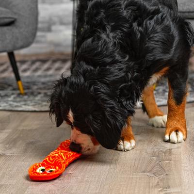 Show full view: Outward Hound Durablez Snake Tough Plush Dog Toy, Orange, Large slide 5 of 9