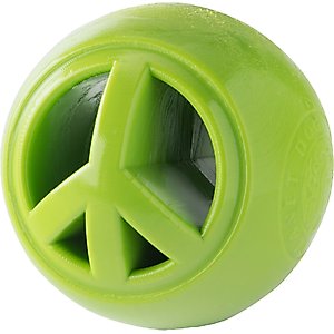 Outward Hound Orbee-Tuff Nooks Treat Dispensing Tough Dog Chew Toy, Peace