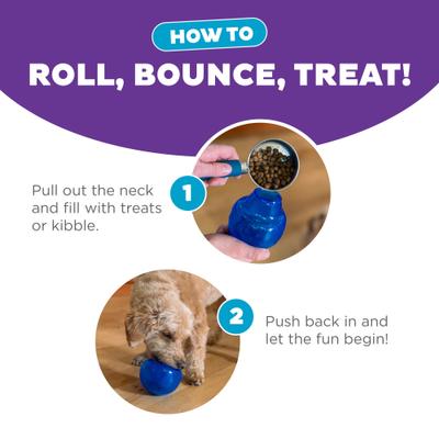 Show full view: Outward Hound Orbee-Tuff Lil Snoop Treat Dispensing Tough Dog Chew Toy, Royal slide 5 of 14