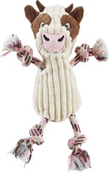 Outward Hound Ranch Roperz Cow Squeaky Plush Dog Toy