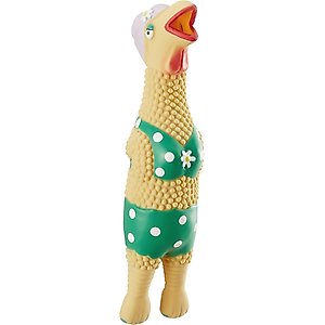 Outward Hound Squawkers Grandma Hippie Chick Squeaky Latex Dog Toy