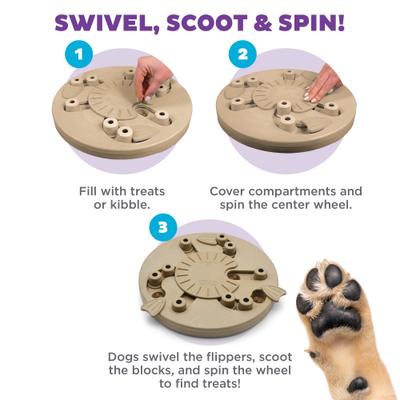 Show full view: Nina Ottosson by Outward Hound Hide N' Slide Puzzle Game Dog Toy, Medium slide 3 of 12