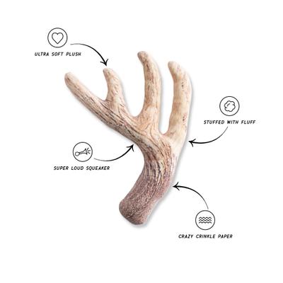 Show full view: Fringe Studio Nice Rack Plush Dog Toy, Multi slide 2 of 4