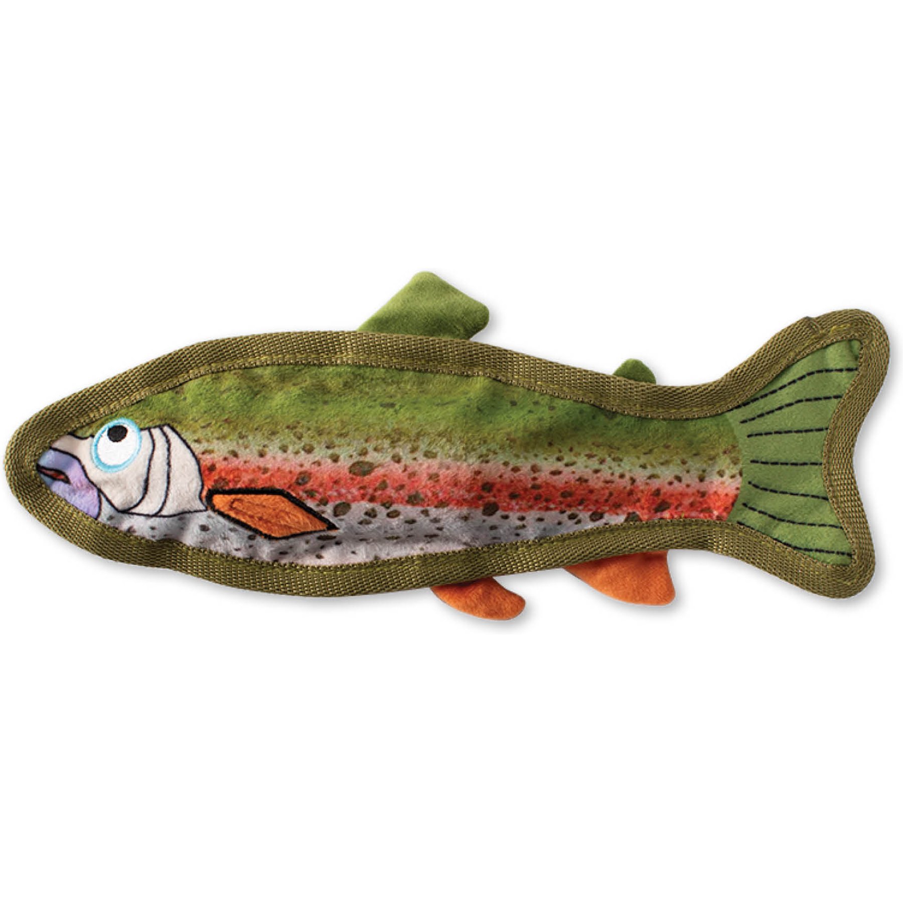 Fringe Studio Catch of The Day Durabl Plsh Dog Toy, Multi