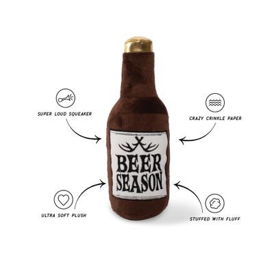 Show full view: Fringe Studio Beer Season Antlers Plush Dog Toy, Multi slide 2 of 4