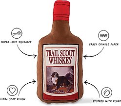 Fringe Studio Trail Scout Whiskey Plush Dog Toy, Multi slide 2 of 3