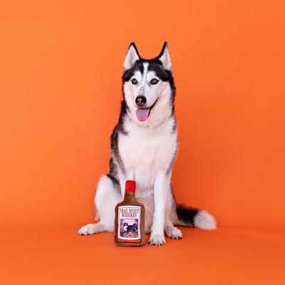 Show full view: Fringe Studio Trail Scout Whiskey Plush Dog Toy, Multi slide 3 of 4