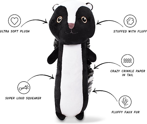 Show full view: Fringe Studio Stinkin' Cute Plush Dog Toy, Multi slide 2 of 3