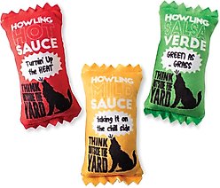 Fringe Studio Howling Hot Sauce 3Pc Sml Dog Toyset, Multi