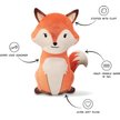 Fringe Studio Farrah Fox Plush Dog Toy, Multi