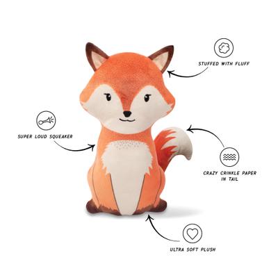 Show full view: Fringe Studio Farrah Fox Plush Dog Toy, Multi slide 3 of 6