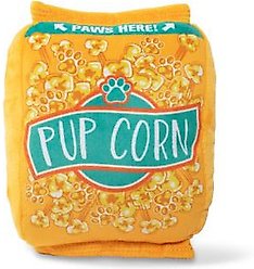 Fringe Studio Pup Corn Microwave Bag Plush Dog Toy, Multi