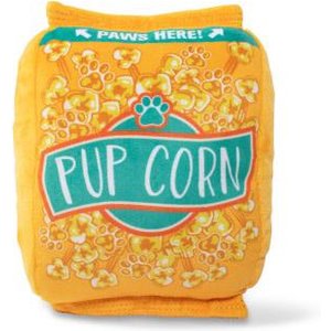 Fringe Studio Pup Corn Microwave Bag Plush Dog Toy, Multi