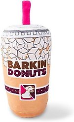 Fringe Studio Barkin Donut Iced Cffee Plsh Dog Toy, Multi
