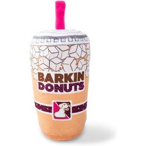 Fringe Studio Barkin Donut Iced Cffee Plsh Dog Toy, Multi