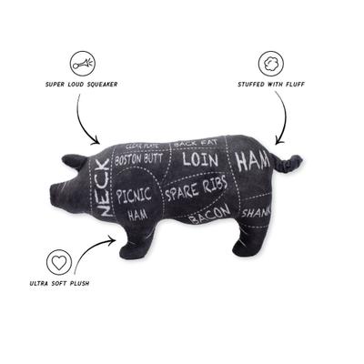 Show full view: Fringe Studio The Whole Hog Plush Dog Toy, Multi slide 2 of 4