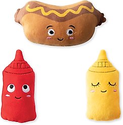 Fringe Studio Let's Be Frank 3Pc Small Dog Toyset, Multi