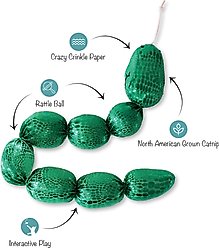 Fringe Studio Not So Easily Ratled Kicker Cat Toy, Multi slide 2 of 4