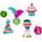 Show in main carousel: Fringe Studio Happy Purrthday Cat Toy, Multi, Set of 6 slide 1 of 4
