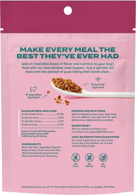Show full view: Jinx Beef Crumbles High-Protein Dry Dog Food Topper, 16-oz bundle slide 7 of 14