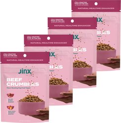 Jinx Beef Crumbles High-Protein Dry Dog Food Topper, 4-oz bag, 4 count