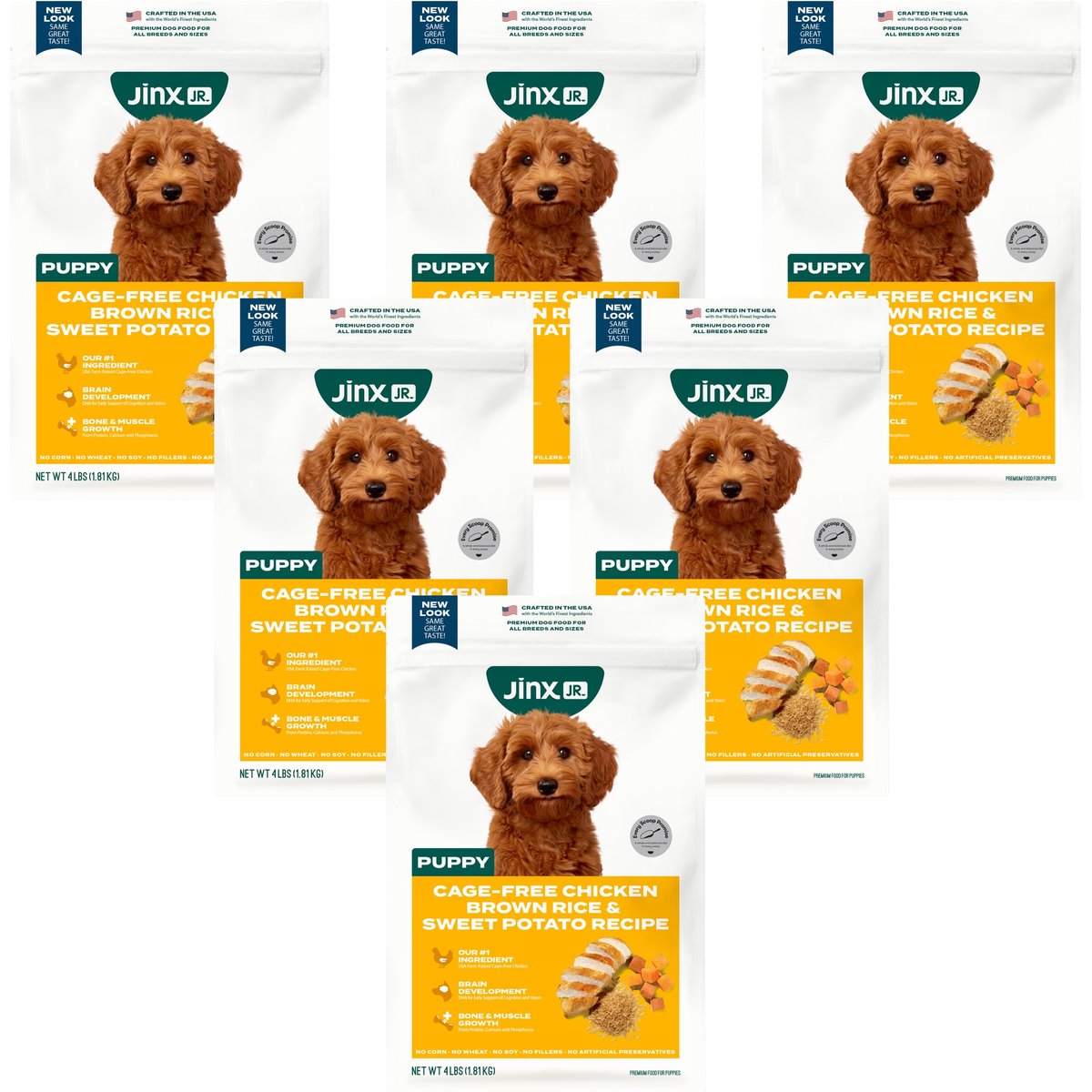 Jinx Jr Whole Grain Chicken Recipe Natural Dry Puppy Food, 24-lb bundle
