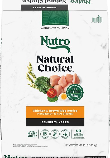 Nutro Natural Choice Senior Chicken & Brown Rice Recipe Dry Dog Food
