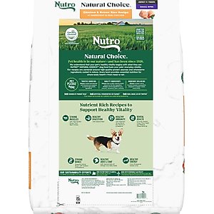 Nutro Natural Choice Adult Small Bites Chicken & Brown Rice Recipe Dry Dog Food, 30-lb bag