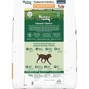 Nutro Natural Choice Adult Large Breed Chicken & Brown Rice Recipe Dry Dog Food, 30-lb bag