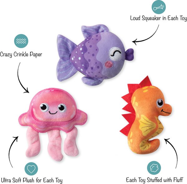 Fringe Studio Just Keep Floating 3 Piece Small Dog Toy
