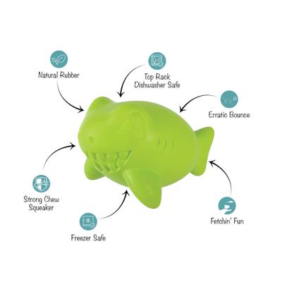 Show full view: Fringe Studio Catch Ya Later Rubber Dog Toy, Lime slide 3 of 8