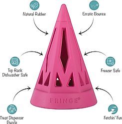 Fringe Studio You Cone Do It Rubber Dog Toy, Hot Pink slide 2 of 5