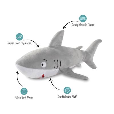 Show full view: Fringe Studio Feeling Sharky? Plush Dog Toy slide 2 of 4