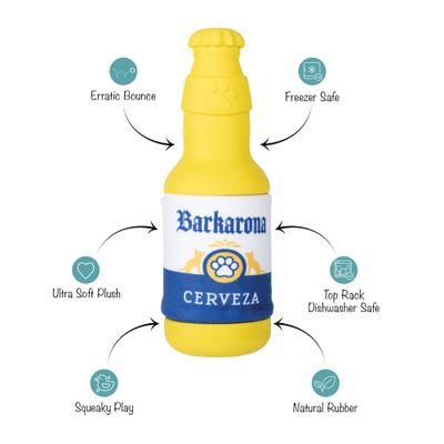 Show full view: Fringe Studio Barkarona Rubber Plush Dog Toy slide 2 of 7