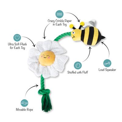 Show full view: Fringe Studio Im Pollen For You Plush Dog Toy slide 2 of 6