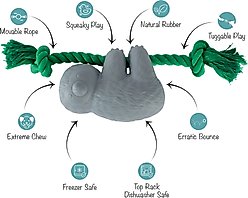 Fringe Studio How's It Hangin Rubber Dog Toy slide 2 of 4