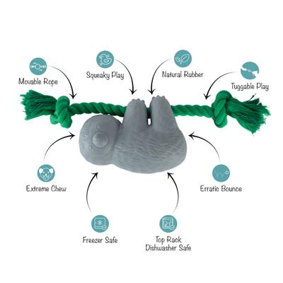 Show full view: Fringe Studio How's It Hangin Rubber Dog Toy slide 2 of 5