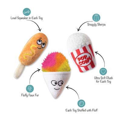 Show full view: Fringe Studio Fair Foods 3 Piece Small Dog Toy slide 2 of 4