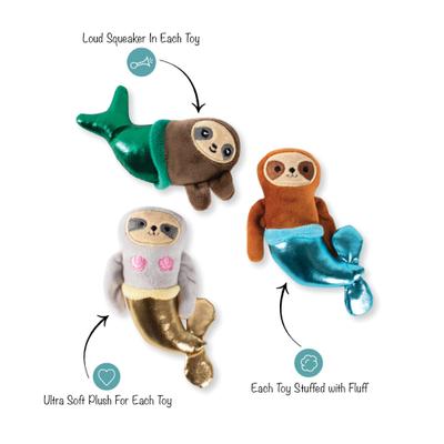 Show full view: Fringe Studio Mersloth-3 Pieces Small Dog Toy slide 2 of 4