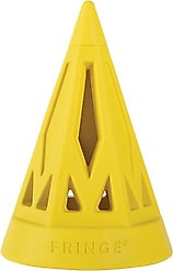 Fringe Studio You Cone Do It Rubber Dog Toy, Yellow