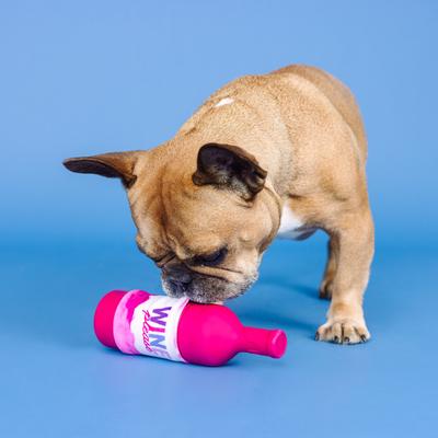 Show full view: Fringe Studio Wine Please Rubber Plush Dog Toy slide 5 of 6