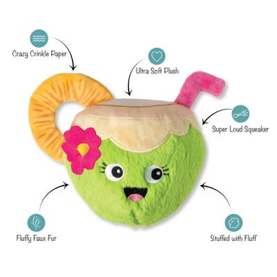 Show full view: Fringe Studio Coconuts About You Plush Dog Toy slide 3 of 6